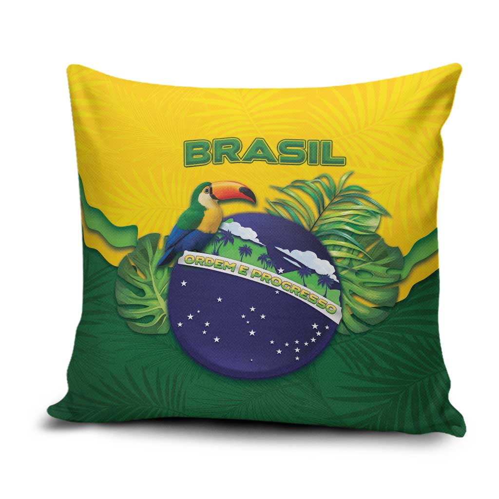 Brazil Pillow Cover Toco Toucan Tropical Vibes - Wonder Print Shop