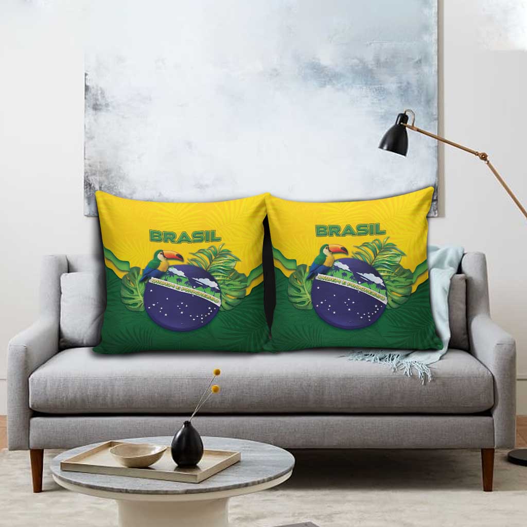 Brazil Pillow Cover Toco Toucan Tropical Vibes - Wonder Print Shop