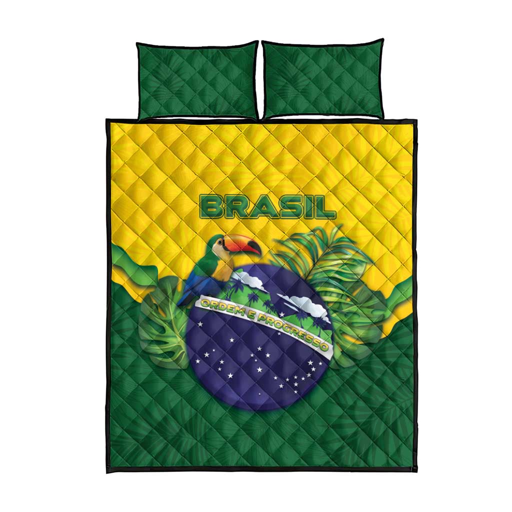 Brazil Quilt Bed Set Toco Toucan Tropical Vibes - Wonder Print Shop