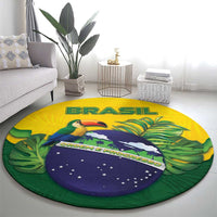 Brazil Round Carpet Toco Toucan Tropical Vibes - Wonder Print Shop