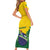 Personalized Brazil Short Sleeve Bodycon Dress Toco Toucan Tropical Vibes - Wonder Print Shop