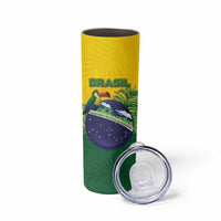 Personalized Brazil Skinny Tumbler Toco Toucan Tropical Vibes - Wonder Print Shop