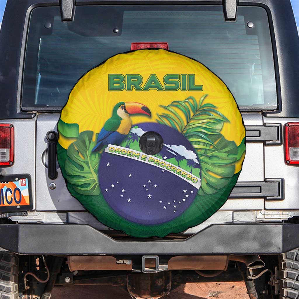 Brazil Spare Tire Cover Toco Toucan Tropical Vibes - Wonder Print Shop