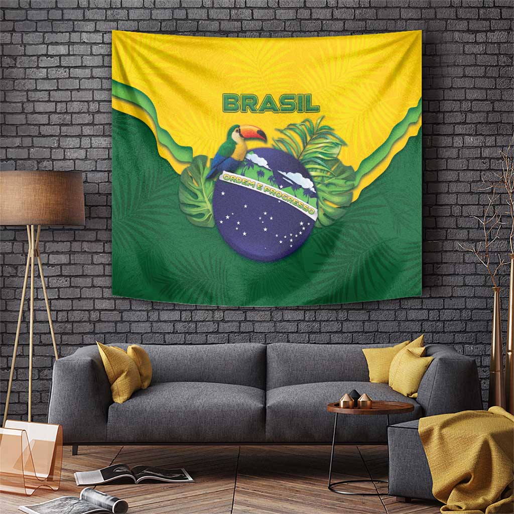 Brazil Tapestry Toco Toucan Tropical Vibes - Wonder Print Shop