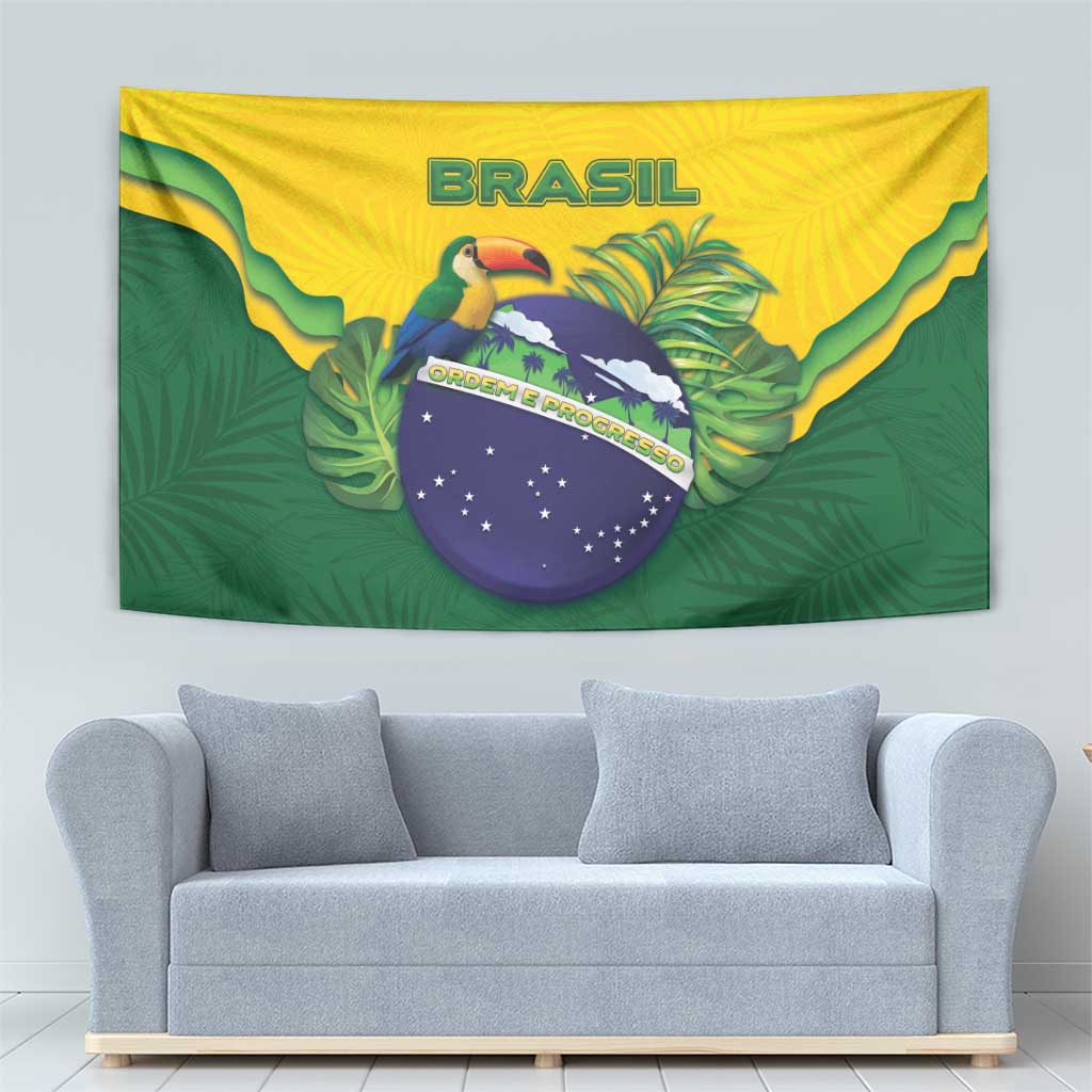 Brazil Tapestry Toco Toucan Tropical Vibes - Wonder Print Shop