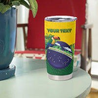 Personalized Brazil Tumbler Cup Toco Toucan Tropical Vibes - Wonder Print Shop