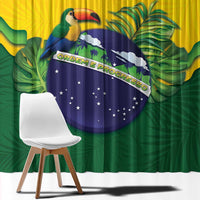 Brazil Window Curtain Toco Toucan Tropical Vibes - Wonder Print Shop