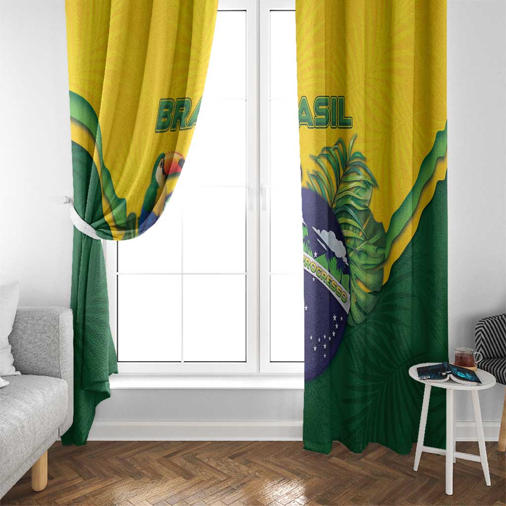 Brazil Window Curtain Toco Toucan Tropical Vibes - Wonder Print Shop