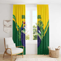 Brazil Window Curtain Toco Toucan Tropical Vibes - Wonder Print Shop