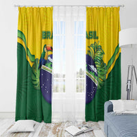 Brazil Window Curtain Toco Toucan Tropical Vibes - Wonder Print Shop