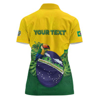 Personalized Brazil Women Polo Shirt Toco Toucan Tropical Vibes - Wonder Print Shop