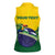Personalized Brazil Women Sleeveless Polo Shirt Toco Toucan Tropical Vibes - Wonder Print Shop