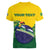 Personalized Brazil Women V-Neck T-Shirt Toco Toucan Tropical Vibes - Wonder Print Shop