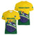Personalized Brazil Women V-Neck T-Shirt Toco Toucan Tropical Vibes - Wonder Print Shop