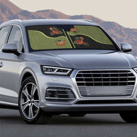 Western Yoke Auto Sun Shade Tropical Hibiscus Cowboy Style - Wonder Print Shop