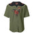 Western Yoke Baseball Jersey Tropical Hibiscus Cowboy Style - Wonder Print Shop