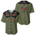Western Yoke Baseball Jersey Tropical Hibiscus Cowboy Style - Wonder Print Shop