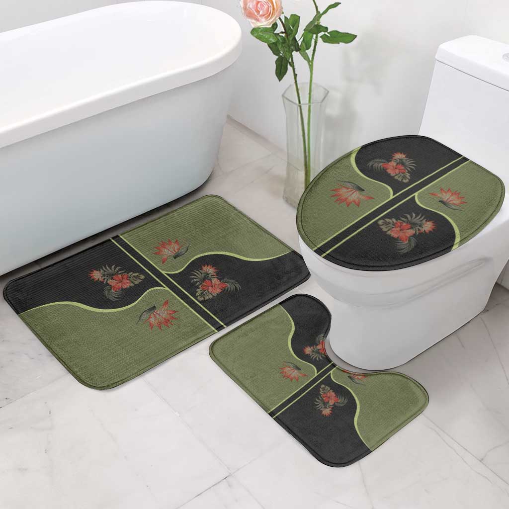 Western Yoke Bathroom Set Tropical Hibiscus Cowboy Style - Wonder Print Shop