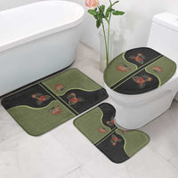 Western Yoke Bathroom Set Tropical Hibiscus Cowboy Style - Wonder Print Shop