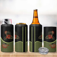 Western Yoke 4 in 1 Can Cooler Tumbler Tropical Hibiscus Cowboy Style - Wonder Print Shop