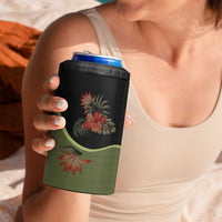 Western Yoke 4 in 1 Can Cooler Tumbler Tropical Hibiscus Cowboy Style - Wonder Print Shop
