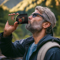 Western Yoke 4 in 1 Can Cooler Tumbler Tropical Hibiscus Cowboy Style - Wonder Print Shop