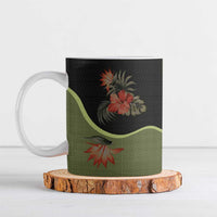 Western Yoke Ceramic Mug Tropical Hibiscus Cowboy Style - Wonder Print Shop