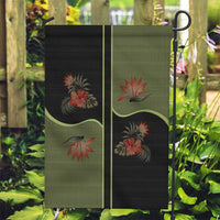 Western Yoke Garden Flag Tropical Hibiscus Cowboy Style - Wonder Print Shop