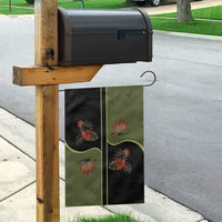 Western Yoke Garden Flag Tropical Hibiscus Cowboy Style - Wonder Print Shop