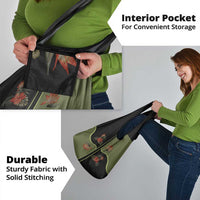 Western Yoke Grocery Bag Tropical Hibiscus Cowboy Style - Wonder Print Shop