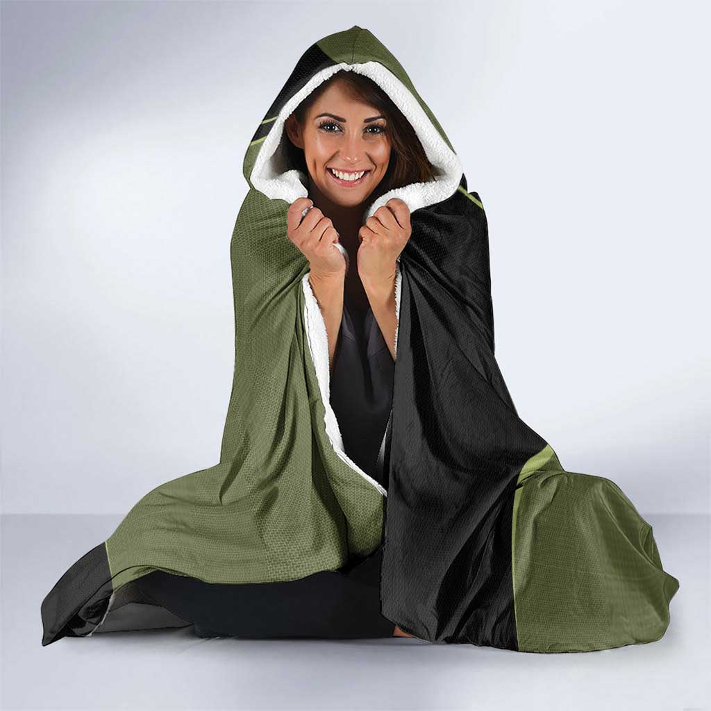 Western Yoke Hooded Blanket Tropical Hibiscus Cowboy Style - Wonder Print Shop