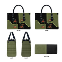 Western Yoke Leather Bag Tropical Hibiscus Cowboy Style - Wonder Print Shop