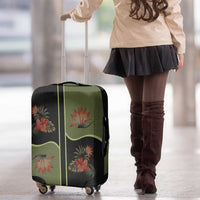 Western Yoke Luggage Cover Tropical Hibiscus Cowboy Style - Wonder Print Shop