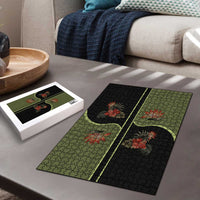 Western Yoke Puzzle Tropical Hibiscus Cowboy Style - Wonder Print Shop