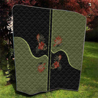 Western Yoke Quilt Tropical Hibiscus Cowboy Style - Wonder Print Shop