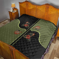 Western Yoke Quilt Tropical Hibiscus Cowboy Style - Wonder Print Shop