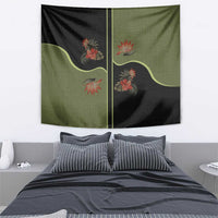 Western Yoke Tapestry Tropical Hibiscus Cowboy Style - Wonder Print Shop