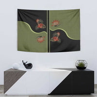 Western Yoke Tapestry Tropical Hibiscus Cowboy Style - Wonder Print Shop