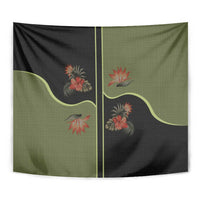 Western Yoke Tapestry Tropical Hibiscus Cowboy Style - Wonder Print Shop