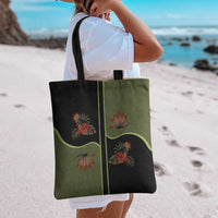 Western Yoke Tote Bag Tropical Hibiscus Cowboy Style - Wonder Print Shop