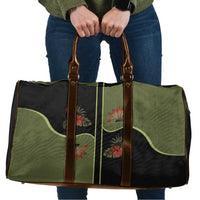 Western Yoke Travel Bag Tropical Hibiscus Cowboy Style - Wonder Print Shop