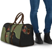 Western Yoke Travel Bag Tropical Hibiscus Cowboy Style - Wonder Print Shop