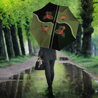 Western Yoke Umbrella Tropical Hibiscus Cowboy Style - Wonder Print Shop