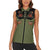 Western Yoke Women Sleeveless Polo Shirt Tropical Hibiscus Cowboy Style - Wonder Print Shop