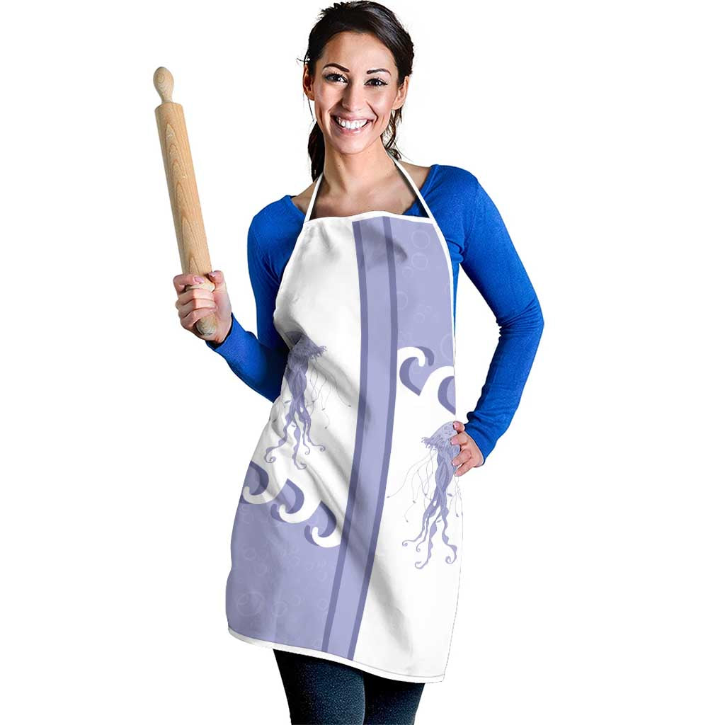 Western Yoke Apron Jellyfish And Water Bubbles Cowboy Style - Wonder Print Shop