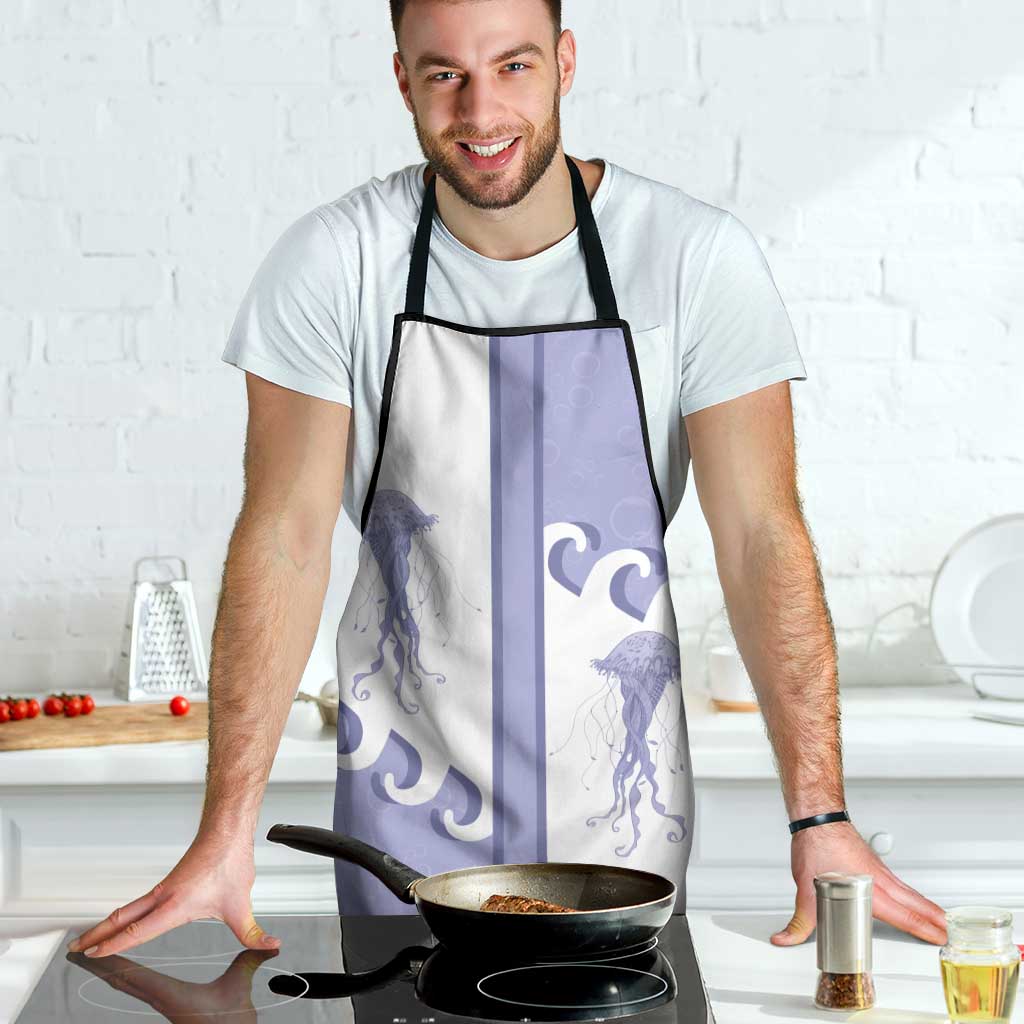 Western Yoke Apron Jellyfish And Water Bubbles Cowboy Style - Wonder Print Shop