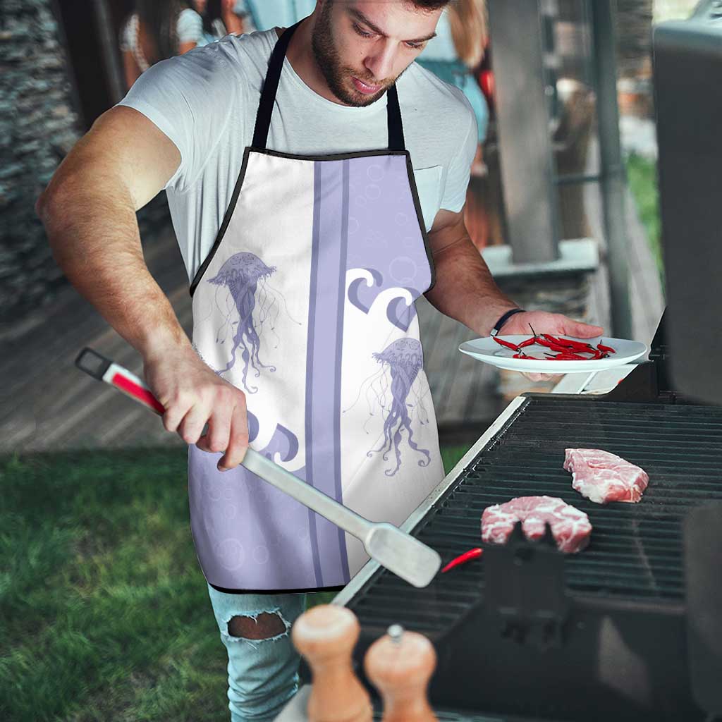 Western Yoke Apron Jellyfish And Water Bubbles Cowboy Style - Wonder Print Shop