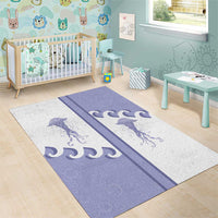 Western Yoke Area Rug Jellyfish And Water Bubbles Cowboy Style - Wonder Print Shop