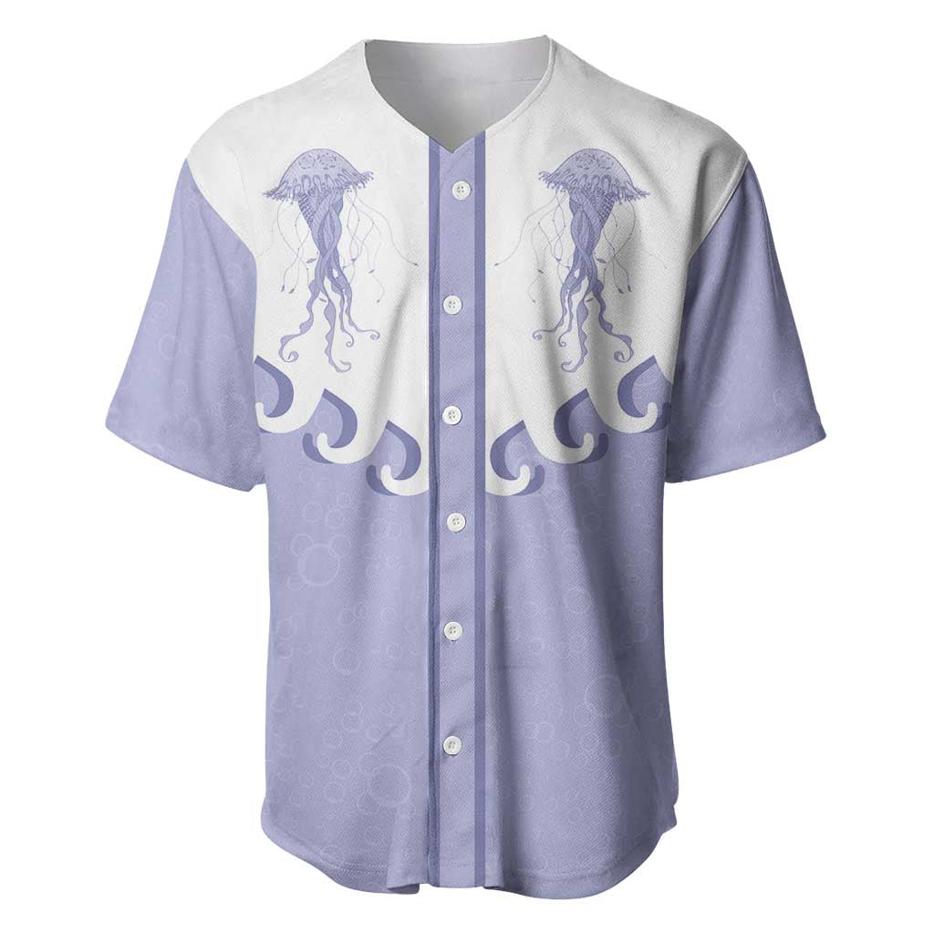Western Yoke Baseball Jersey Jellyfish And Water Bubbles Cowboy Style - Wonder Print Shop