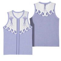 Western Yoke Basketball Jersey Jellyfish And Water Bubbles Cowboy Style - Wonder Print Shop